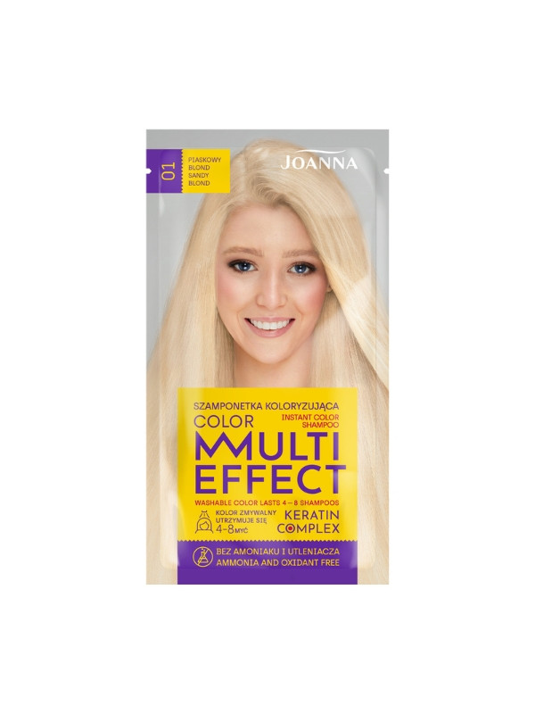 Joanna Multi Effect Color Coloring haarshampoo /01/ Sandy blond