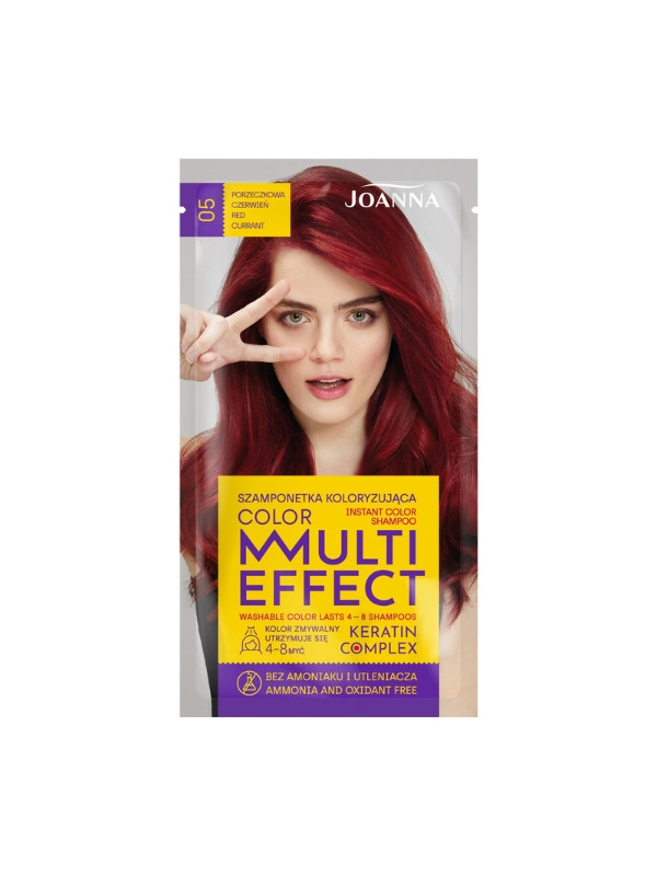 Joanna Multi Effect Color Coloring haarshampoo /05/ Krentenrood