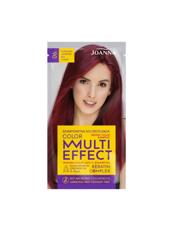 Joanna Multi Effect Color Coloring haarshampoo /06/ Kersenrood