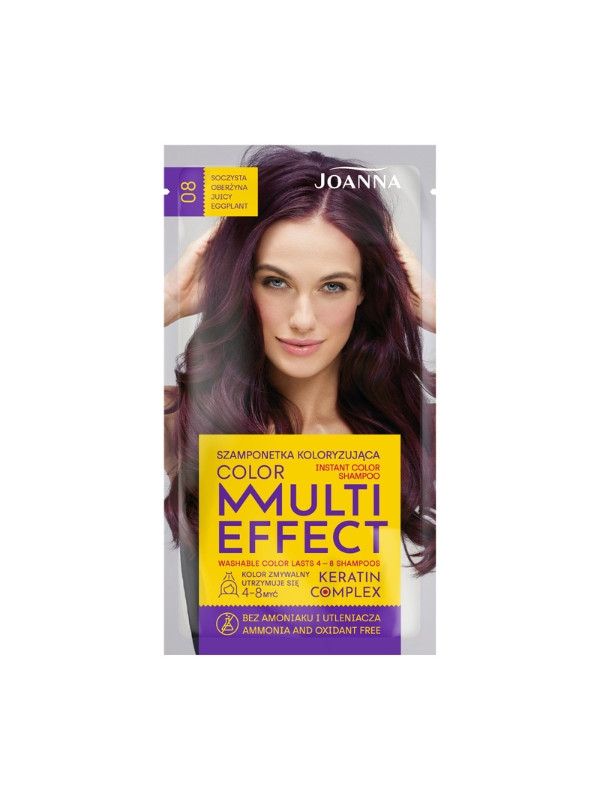 Joanna Multi Effect Color Coloring haarshampoo /08/ Juicy aubergine