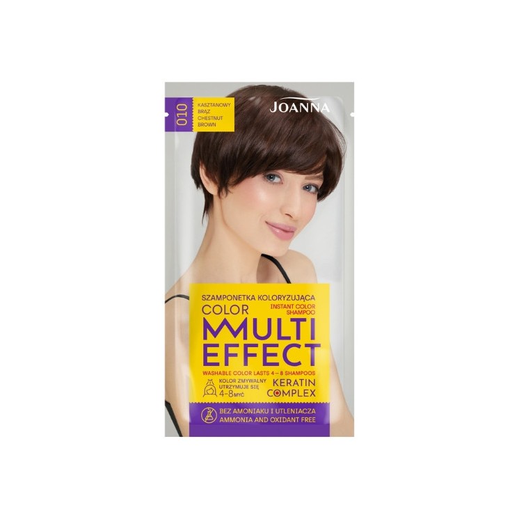 Joanna Multi Effect Color Haarkleurshampoo /010/ Kastanjebruin
