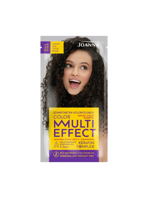 Joanna Multi Effect Color Coloring haarshampoo /011/ Koffiebruin