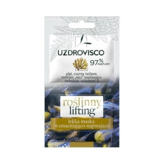 Uzdrovisco Plant Light Lifting Strengthening and tightening mask Algae and Black Tulip 10 ml