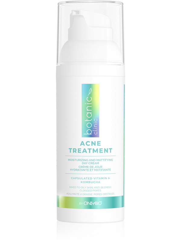 ONLYBIO Botanic Clinic Acne Treatment hydraterende en matterende Dagcrème voor de huid met imperfecties 50 ml