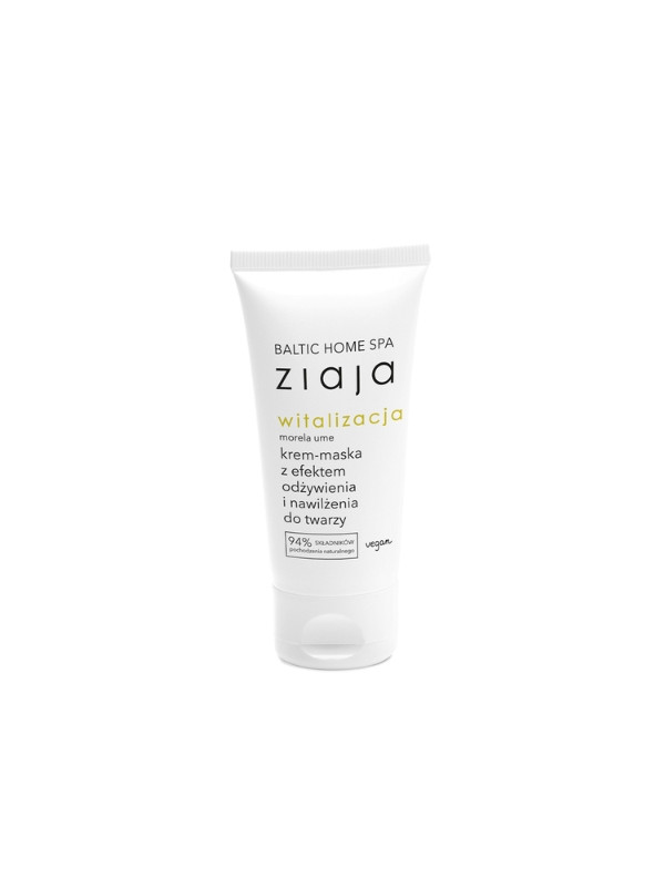 Ziaja Baltic Home Spa Witalizacja Cream-masker met voedende en hydraterende werking voor het gezicht 50 ml