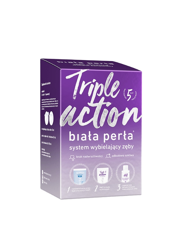 Biała Perła Triple Action Teeth whitening kit