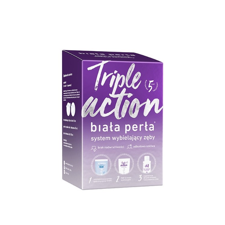 Biała Perła Triple Action Teeth whitening kit