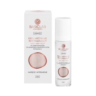 BasicLab Aminis Actief revitaliserende dagcrème voor gezicht, hals en decolleté 5 % Aminozuren 50 ml