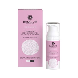 BasicLab Complementis Ceramide Regenererende Crème met 5 % Betaïne en 3% Ureum met een rijke consistentie 50 ml