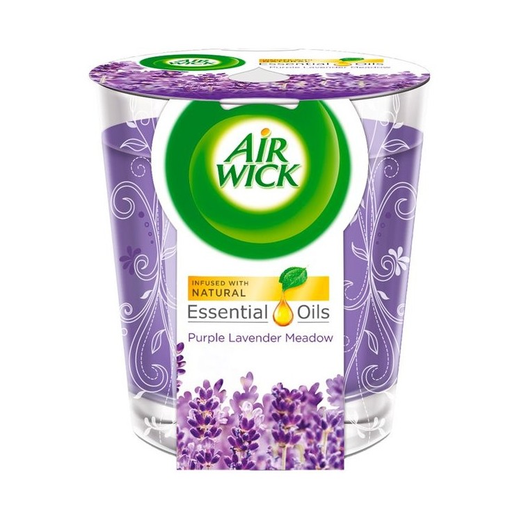 Airwick Purple Lavender Meadow Scented Candle 105g