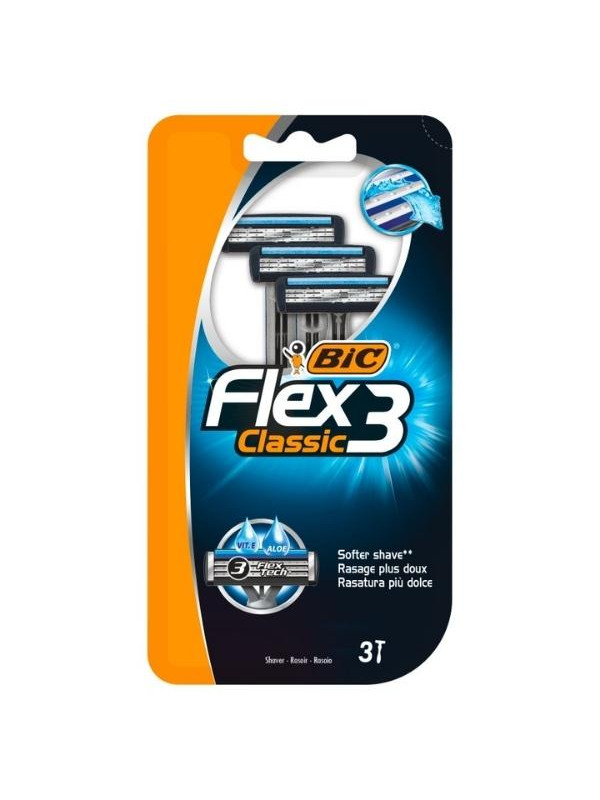 BIC Flex3 Classic Razor 3 pieces