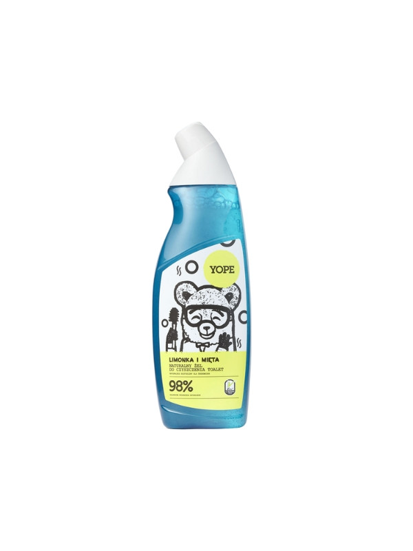 YOPE natural toilet cleaning gel Lime and Mint 750 ml