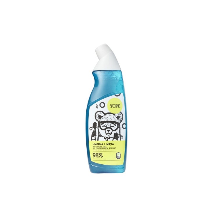 YOPE natural toilet cleaning gel Lime and Mint 750 ml