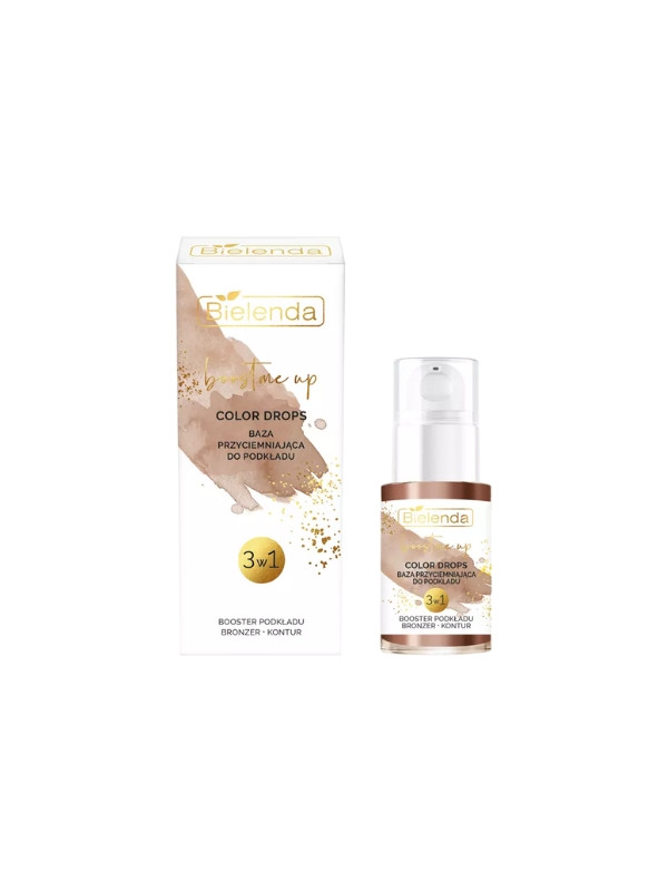 Bielenda Boost Me Up Color Drops Kleurbasis voor Foundation 3in1 Foundation Booster, Bronzer, Contour 15 ml