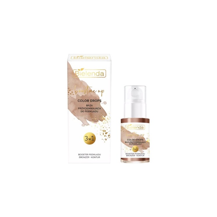 Bielenda Boost Me Up Color Drops Kleurbasis voor Foundation 3in1 Foundation Booster, Bronzer, Contour 15 ml