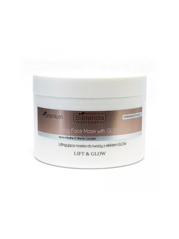 Bielenda Professional Lift & Glow gezichtsmasker met GLOW effect 115 gr