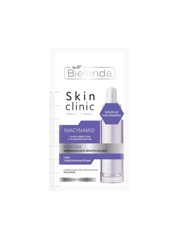 Bielenda Skin Clinic Professional Niacinamide Normaliserend en revitaliserend masker 8 g