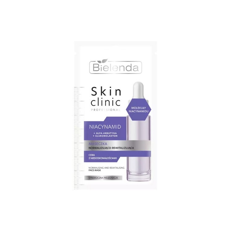 Bielenda Skin Clinic Professional Niacinamide Normaliserend en revitaliserend masker 8 g