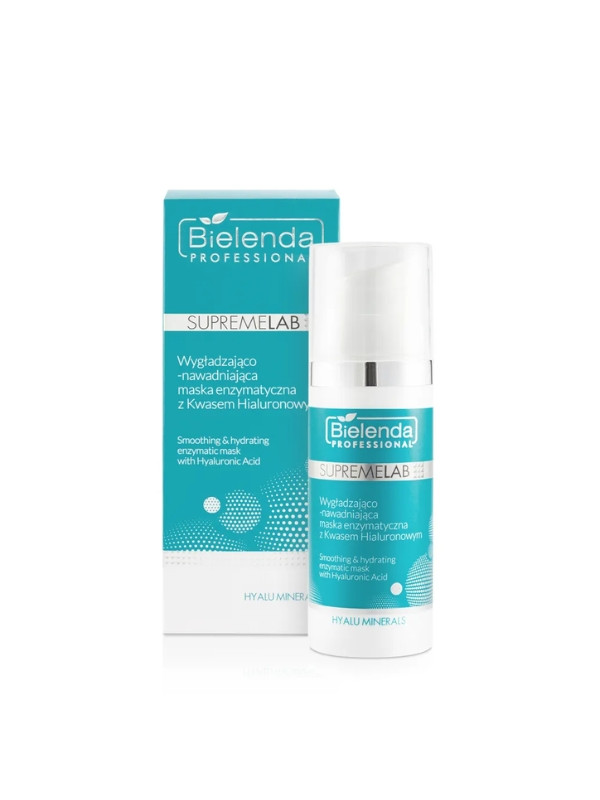 Bielenda Professional SUPREMELAB Hyalu Minerals gladmakend en hydraterend enzymatisch masker met hyaluronzuur 50 ml