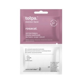 Tołpa Dermo Face Rosacal. strengthening Mask-dressing for the face, neck and neckline 2x6 ml