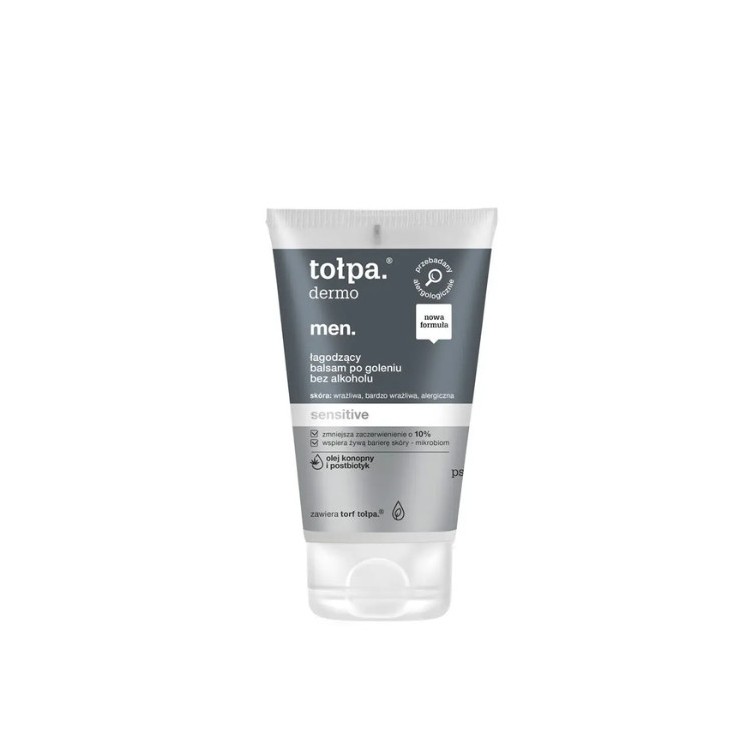 Tołpa Dermo Men . Sensitive soothing aftershave balm without alcohol 100 ml