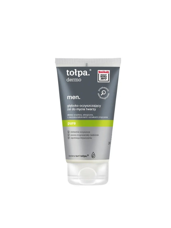 Tołpa Dermo Men . zuiver. diep reinigende gezichtswasgel 150 ml