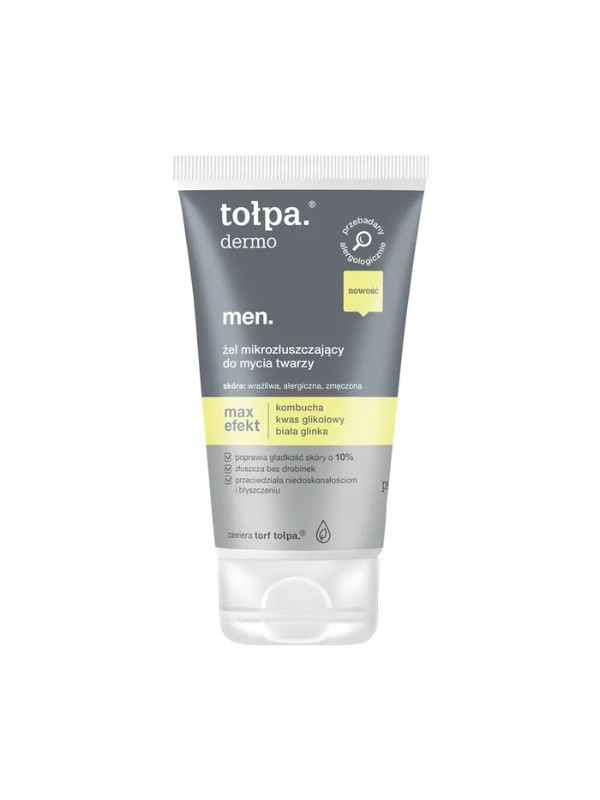 Tołpa Dermo Men . Max Effect Micro-exfoliërende gezichtswasgel 150 ml