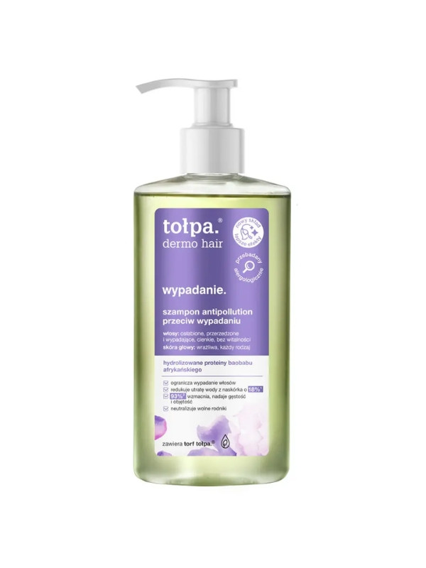 Tołpa Dermo Haaruitval. Antipollution shampoo tegen haaruitval 250 ml