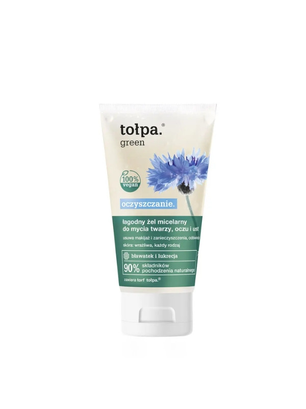 Tołpa Green Oczyszczanie. łagodny micellaire gel voor het wassen van gezicht, ogen en lippen 150 ml