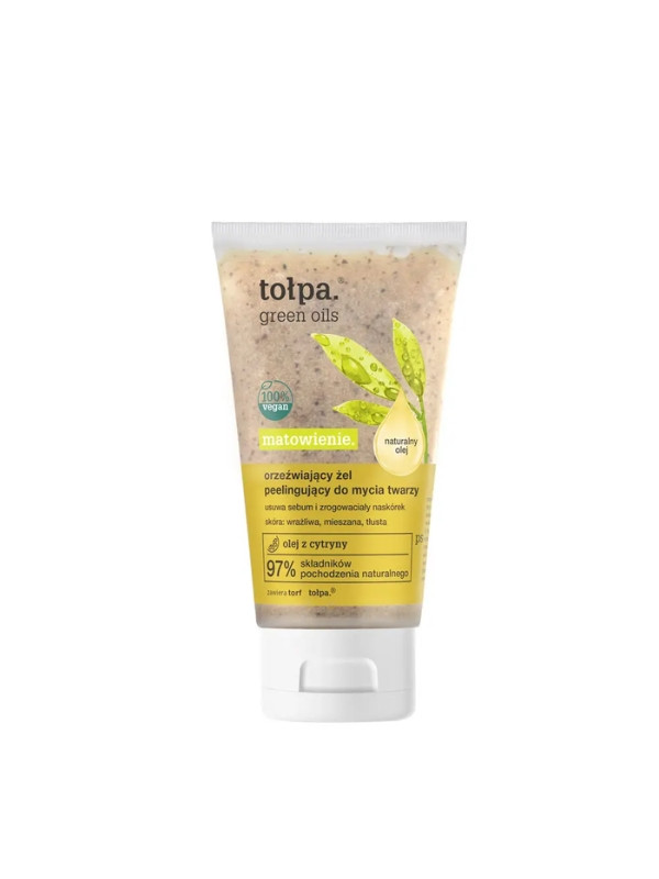 Tołpa Green Oils matting. refreshing peeling gel for washing the face 150 ml