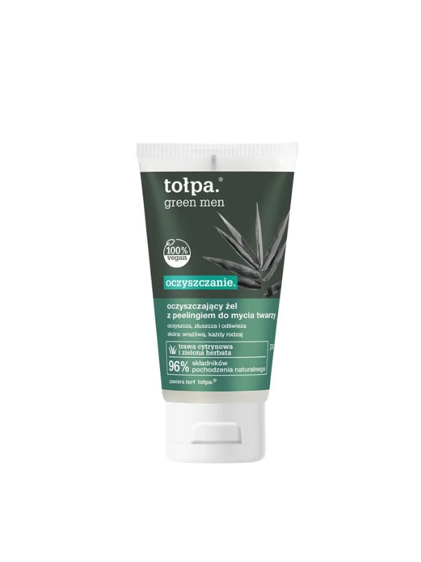 Tołpa Green Men -reiniging. reinigingsgel met peeling voor het wassen van het gezicht 150 ml