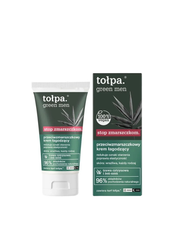 Tołpa Green Men stop rimpels. anti-rimpel Kalmerende crème 50 ml