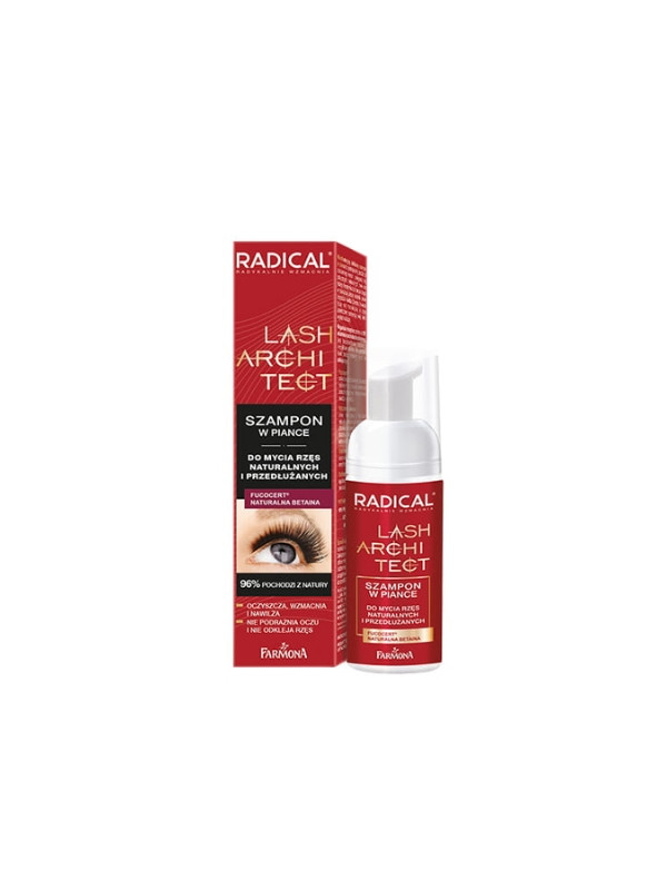 Farmona Radical Lash Architect Schuimshampoo voor het wassen van natuurlijke en verlengde wimpers 50 ml