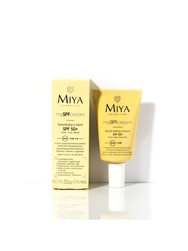 Miya Cosmetics mySPF hydraterende crème voor gezicht, ogen en decolleté SPF50 + 40 ml