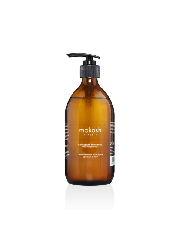 Mokosh hydraterende body wash gel Sandelhout met amber 500 g