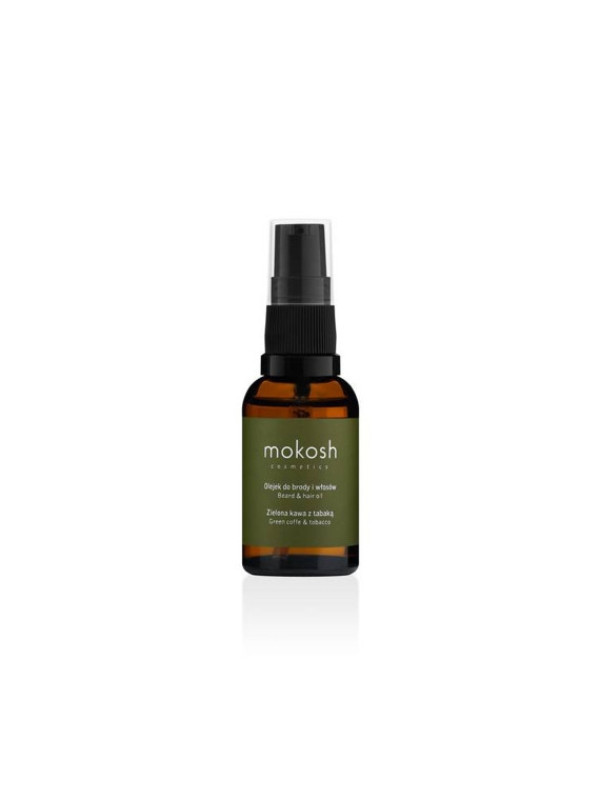 Mokosh Beard and hair oil Green coffee with tobacco 30 ml