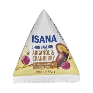 Isana 1 minuut haarbehandeling met arganolie en cranberry 25 ml