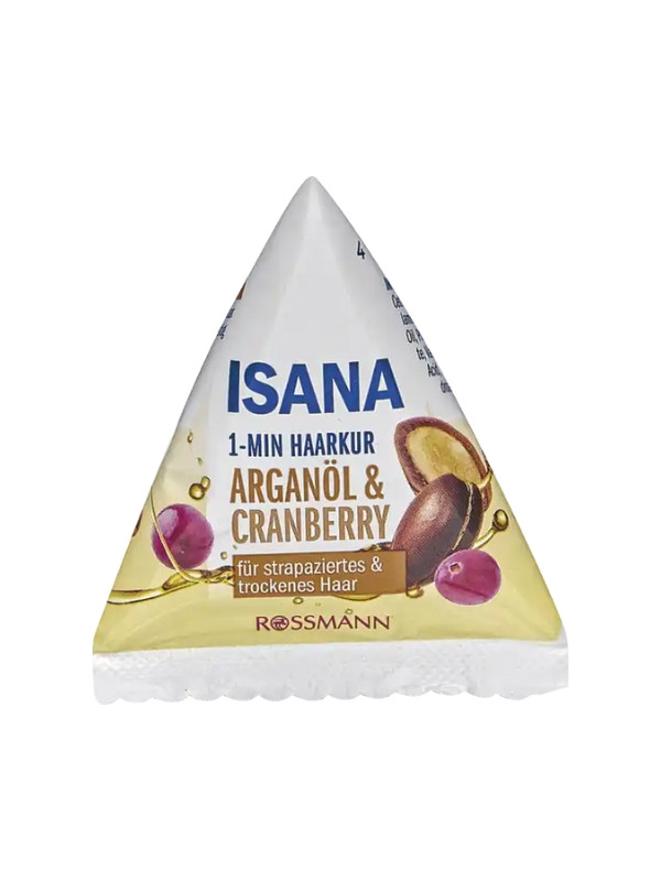 Isana 1 minuut haarbehandeling met arganolie en cranberry 25 ml