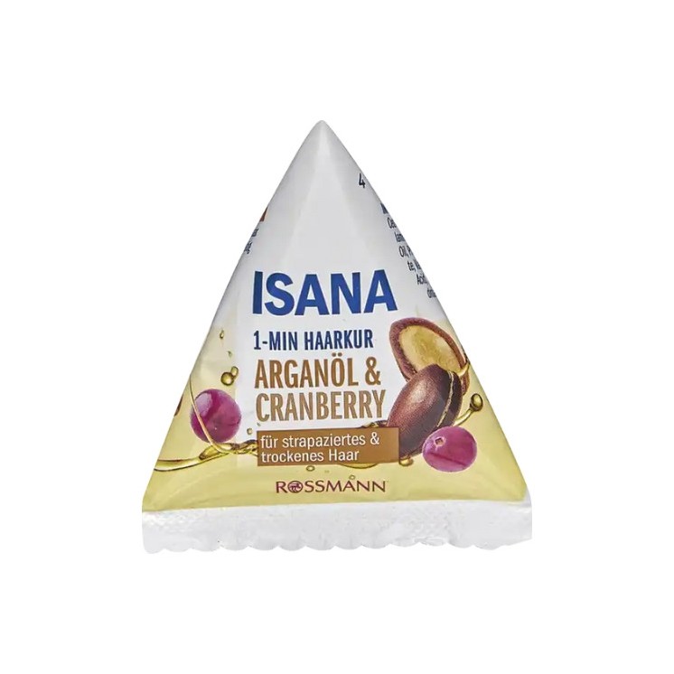 Isana 1-minute hair treatment with argan oil and cranberry 25 ml