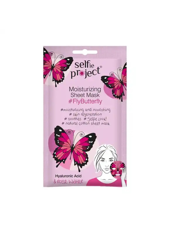 Selfie Project Moisturizing Face Sheet Mask FlyButterfly 1 piece