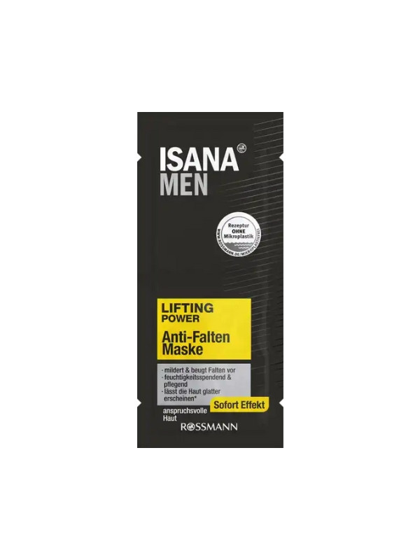 Isana Men lifting anti-rimpel gezichtsmasker 2 x 8 ml