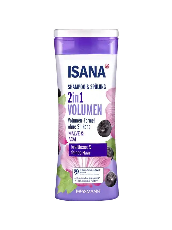 Isana Shampoo and hair conditioner 2in1 Volume 300 ml