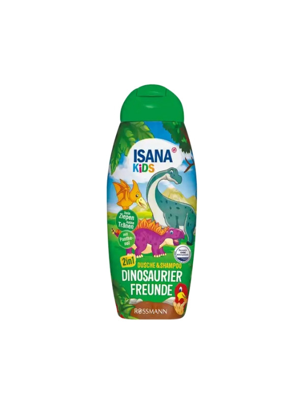 Isana Kids Gel en Shampoo voor kinderhaar Friend of Dinosaurs 300 ml