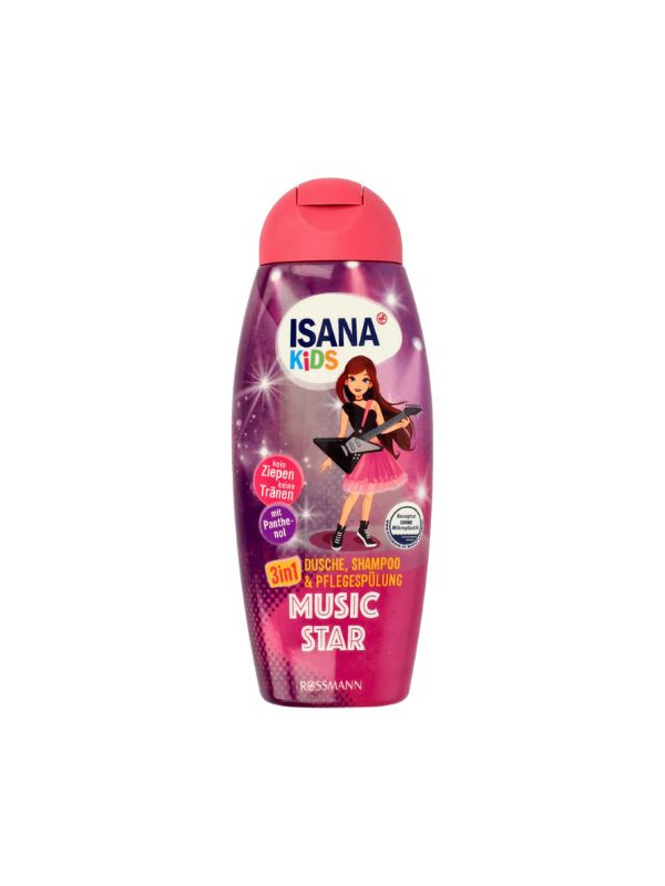 Isana Kids 3in1 Gel, Shampoo and Conditioner for children's hair Magic Star 300 ml