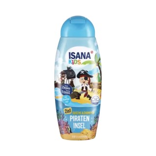 Isana Kids 2in1 Gel, Shampoo voor kinderhaar Pirateneiland 300 ml