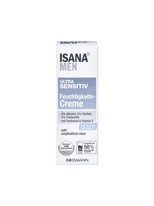 Isana Men ultra-moisturizing face cream for men 75 ml