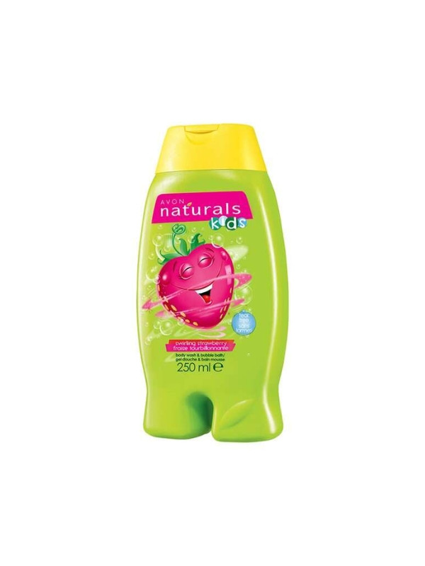 Avon Naturals Kids Body wash i do bad voor kinderen Whirling Strawberry 250 ml