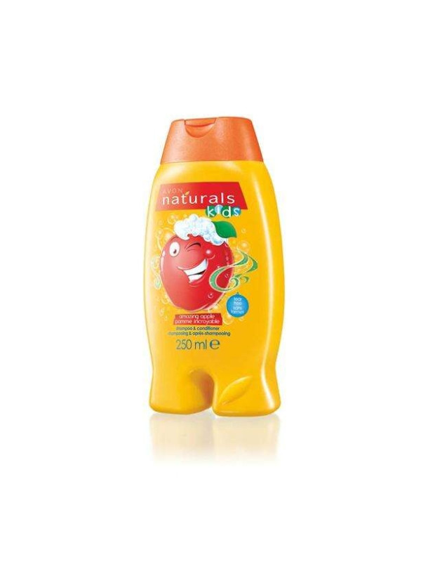 Avon Naturals Kids Shampoo en haarconditioner voor kinderen 2in1 Vrolijke Appel 250 ml