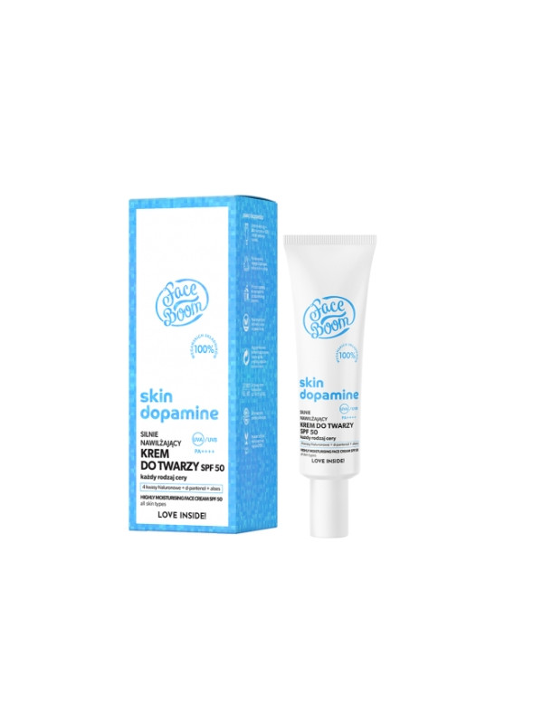 FaceBoom Skin Dopamine sterk hydraterende Gezichtscreme SPF50 40 ml