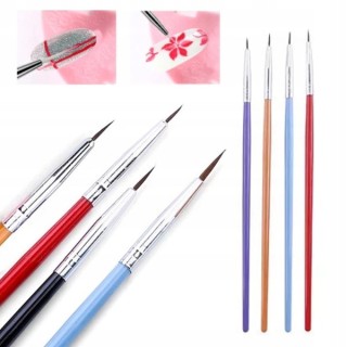 A set of nail art brushes 4 pieces